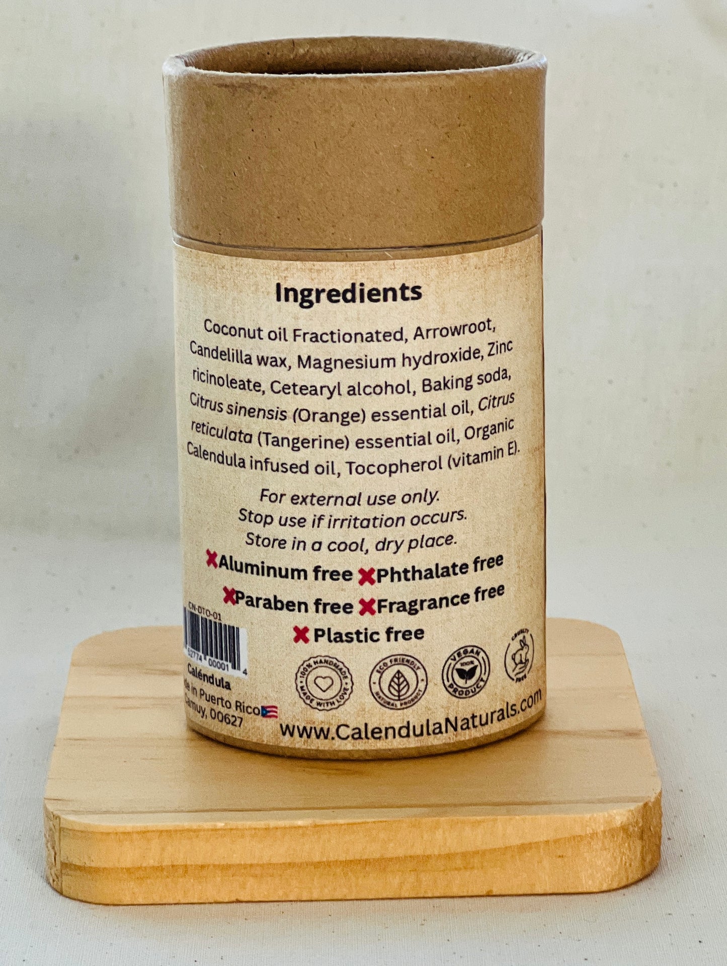 Desodorante Natural de Cítricos - 3 oz