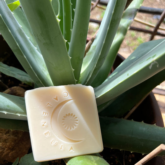 Especial 3 jabones - $6 de descuento. Jabón Artesanal Natural Hidratante de Sábila y Caléndula para Piel Sensible