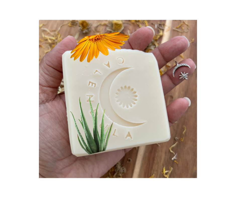 Especial 3 jabones - $6 de descuento. Jabón Artesanal Natural Hidratante de Sábila y Caléndula para Piel Sensible